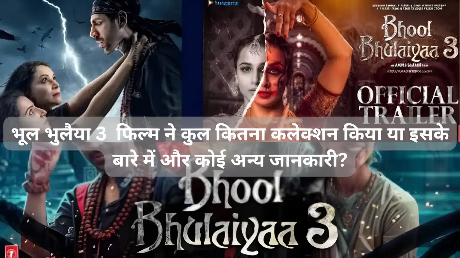 bhool bhulaiyaa 3: भूल भुलैया 3  फिल्म ने कुल कितना कलेक्शन किया या इसके बारे में और कोई अन्य जानकारी?