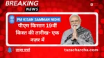 PM Kisan 19th installment date: पीएम किसान 19वीं किस्त की तारीख- एक नज़र में